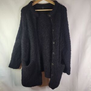 COS 100% Wool Cozy Black Shacket